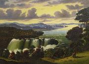 Thomas Chambers Niagara Falls viewed from Goat Island painting